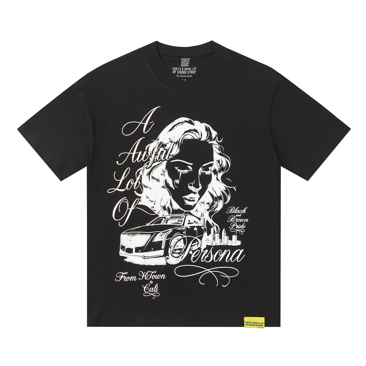 THAT'S A AWFUL LOT OF COUGH SYRUP Persona Graphic Short-Sleeve T-Shirt — front